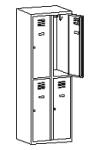 szafa metalowa z 4 schowkami sus322